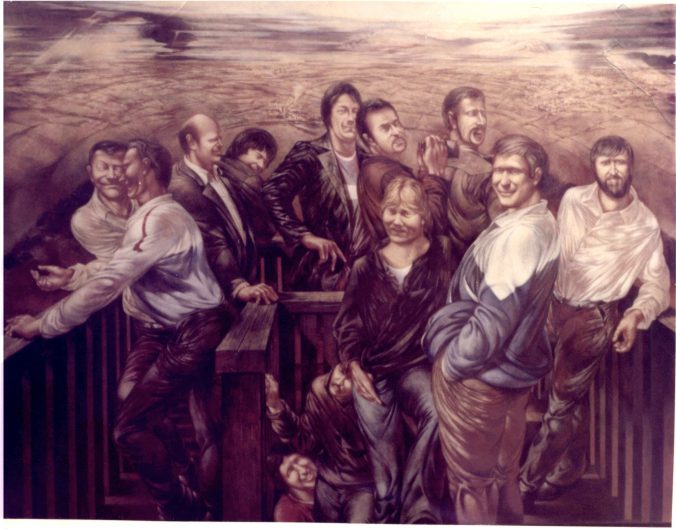 Himmelfahrt 1983, Mischtechnik120 x 80 cm